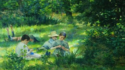 Enfants dans l'herbe - Ivana Kobilca (1861 -1926) 
 (Galerie natiobale, Ljubljiana)