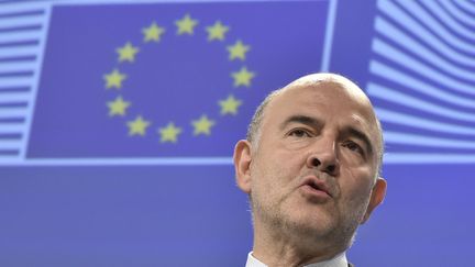 Le commissaire europ&eacute;en aux Affaires &eacute;conomiques et financi&egrave;res, Pierre Moscovici, &agrave; Bruxelles le 22 juillet 2015. (JOHN THYS / AFP)