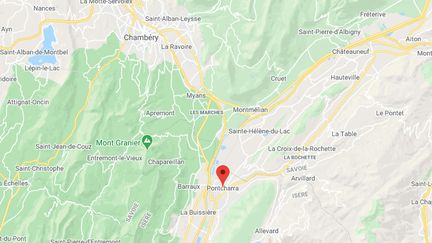 Mégane était à Pontchara, situé à une trentaine de kilomètres de Chambéry. (GOOGLE MAPS)