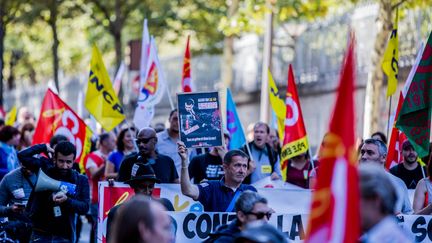 Manifestation contre la réforme du Code du travail à Paris, le 21 septembre 2017. (MAXPPP)