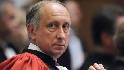 Le procureur de Nanterre (Hauts-de-Seine), Philippe Courroye, a &eacute;t&eacute; officiellement mut&eacute; en tant qu'avocat g&eacute;n&eacute;ral &agrave; la cour d'appel de Paris, le 3 ao&ucirc;t 2012.&nbsp; (FRED DUFOUR / AFP)