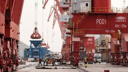 Vue générale du Port de Doraleh à Djibouti, le 4 juillet 2018, dans le périmètre où la Chine a lancé le 5 juillet, en accord avec le gouvernement djiboutien, la construction de la plus grande zone franche d'Afrique. (Yasuyoshi CHIBA/AFP)