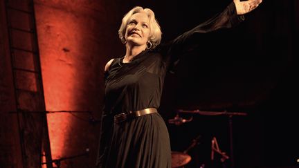 Marie Lafor&ecirc;t, le 12 septembre 2005 au th&eacute;&acirc;tre des Bouffes Parisiens, &agrave; Paris. (JOEL ROBINE /&nbsp;AFP)