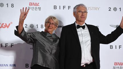 Martine Therouanne et Jean-Marc Therouanne, les co-fondateurs du Festival International des Cinémas d’Asie. 
 (Jung Yeon-je / AFP)