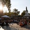 La rentrée de Nuit debout, place de la République à Paris, mercredi 31 août 2016. (THOMAS SAMSON / AFP)