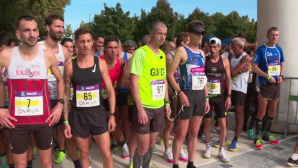 Un athlète malvoyant au semi-marathon de Niort