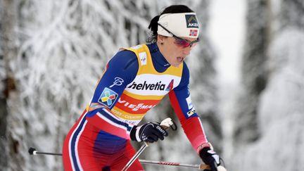 Marit Bjoergen démarre sa saison très, très fort... (MARTTI KAINULAINEN / LEHTIKUVA)