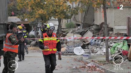 Les pompiers français en Albanie (France 2)