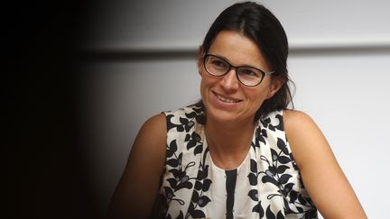 La ministre de la Culture et de la Communication, Aur&eacute;lie Filippetti, le 25 ao&ucirc;t 2012 lors de l'universit&eacute; d'&eacute;t&eacute; du PS &agrave; La Rochelle (Charente-Maritime). (JEAN-PIERRE MULLER / AFP)