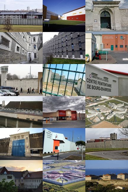 Les 43 prisons dans lesquelles Rachide Boubala a été détenu depuis 1996. (MAXPPP - AFP - FRANCE 3 - GOOGLE STREET VIEW)