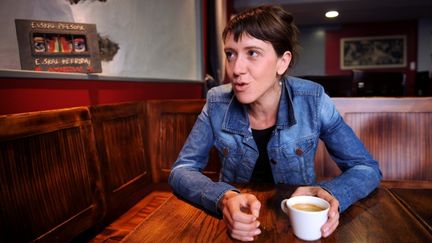 La militante basque fran&ccedil;aise Aurore Martin, photographi&eacute;e le 28 juillet 2011 &agrave; Hasparren, dans les Pyr&eacute;n&eacute;es-Atlantiques. (GAIZKA IROZ / AFP)