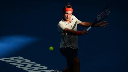 Roger Federer en finale à Brisbane (WILLIAM WEST / AFP)