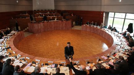 &nbsp; (Salle du conseil général du Jura en 2008©MAXPPP)