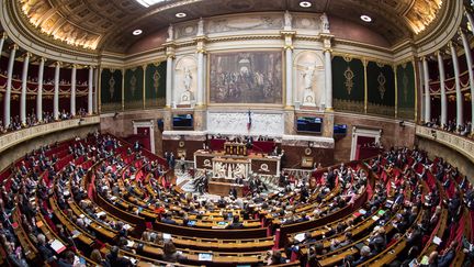 Une vue de l'Assemblée nationale à Paris, le 6 décembre 2017. (BERTRAND GUAY / AFP)