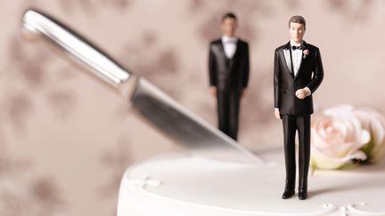 Six Fran&ccedil;ais sur dix seraient en faveur du mariage des homosexuels, aujourd'hui impossible dans l'Hexagone. (PETER DAZELEY/GETTY IMAGES)