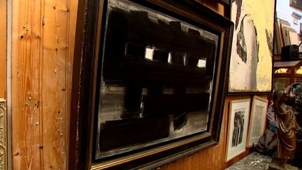 "Peinture 3 novembre 1955" de Pierre Soulages adjugée 450.000 euros à un collectionneur.
 (PHOTOPQR/POPULAIRE DU CENTRE)