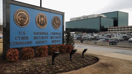 Le siège de l'agence&nbsp;de renseignement américaine, la NSA, à&nbsp; Fort Meade (Maryland), le 13 mars 2015.&nbsp; (CHIP SOMODEVILLA / GETTY IMAGES NORTH AMERICA / AFP)