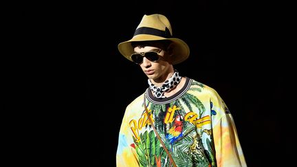 Défilé masculin Dolce et Gabbana printemps-été 2020 pendant la Milan Fashion Week, le 15 juin à Milan en Italie&nbsp; (MARCO BERTORELLO / AFP)