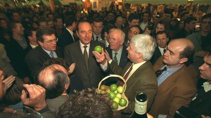 Jacques Chirac au salon de l'agriculture le 25 février 1996. Président de la République du 17 mai 1995 au 16 mai 2007.&nbsp;(11&nbsp;ans, 11&nbsp;mois et 29&nbsp;jours) (THIERRY ORBAN / SYGMA VIA GETTY IMAGES)