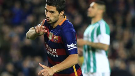 L'attaquant uruguayen Luis Suarez (PAU BARRENA / AFP)