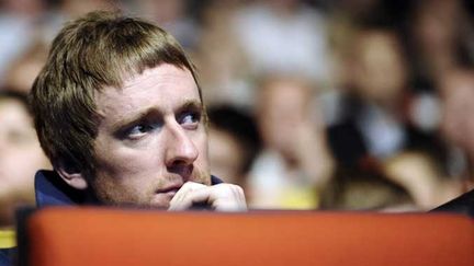 Bradley Wiggins (Sky) plus vite que tout le monde lors du contre