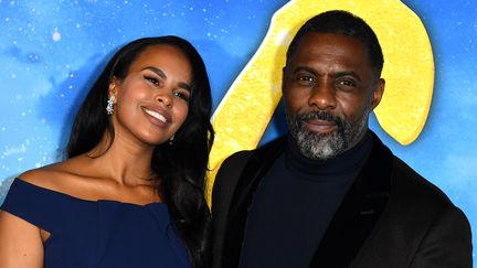 &nbsp;L'acteur Idris Elba et sa femme Sabrina Dhowre Elba en décembre 2019 à New York&nbsp; (ANGELA WEISS / AFP)