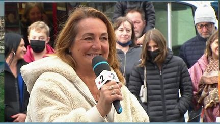 Invitée sur la plateau du 13 Heures le 4 novembre, Paquita Clapisson, commerçante à Dieppe se dit très impactée par la hausse de prix. (CAPTURE ECRAN FRANCE 2)