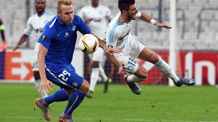 L'OM et Rémy Cabella devront éviter de se mettre en fâcheuse posture au Slovan Liberec. (ANNE-CHRISTINE POUJOULAT / AFP)