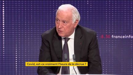 Jean-François Delfraissy, le président du Conseil Scientifique, sur franceinfo le 25 janvier 2022. (FRANCEINFO / RADIOFRANCE)