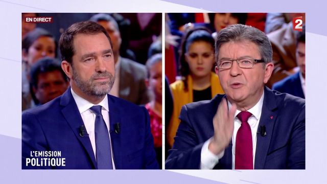 Jean-Luc Mélenchon face à Christophe Castaner