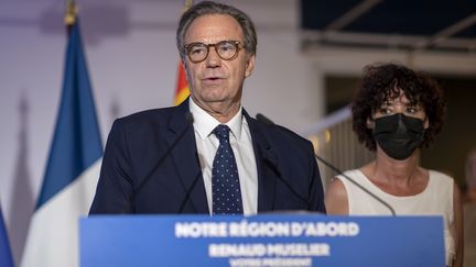 Renaud Muselier,&nbsp;président sortant de la region Paca et candidat Les Républicains à sa succession, le 20 juin 2021. (SPEICH FRÃ©DÃ©RIC / MAXPPP)