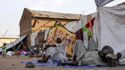 Des personnes déplacées à cause de la guerre au Soudan se réfugient à Al Hasaheisa, le 10 juillet 2023. (AFP)