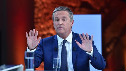 Le candidat à la présidentielle&nbsp;Nicolas Dupont-Aignan, le 21 février 2017 à Paris. (MUSTAFA YALCIN / ANADOLU AGENCY)