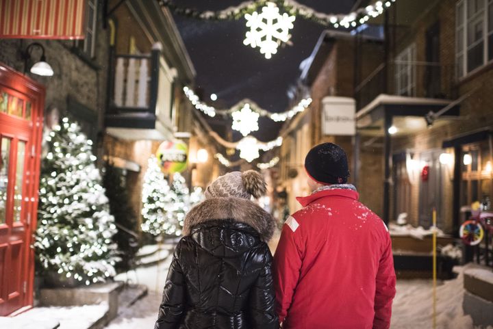 Paysage d'hiver, dans le quartier du Petit-Champlain, dans la vieille ville de Québec (FRANCIS GAGNON)