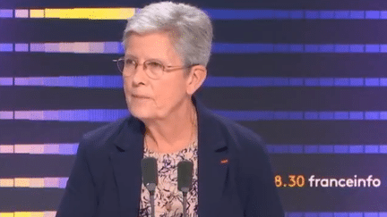 Geneviève Darrieussecq, ministre de la Santé, invitée du "8h30 franceinfo" le 13 novembre 2024. (FRANCEINFO / RADIO FRANCE)