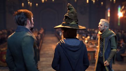 Premières images d'Hogwarts legacy : l'héritage de Poudlard qui sortira en 2021, dans la bande-annonce officielle du jeu dévoilée par PlayStation le 16 septembre 2020 . (FRANCEINFO / RADIOFRANCE)