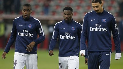 Blaise Matuidi, Serge Aurier et Zlatan Ibrahimovic (VALERY HACHE / AFP)