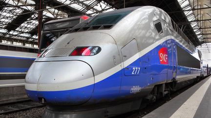 Un TGV de la SNCF, à la Gare de Lyon à Paris. (MANUEL COHEN / AFP)