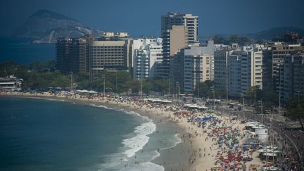 La plage de Rio de Janeiro (Brésil), le 13 septembre 2021. (FABIO TEIXEIRA / ANADOLU AGENCY / AFP)