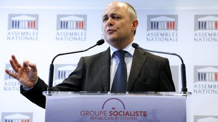 Le pr&eacute;sident du groupe PS &agrave; l'Assembl&eacute;e Bruno Le Roux, le 30 avril 2013 &agrave; Paris. (FRANCOIS GUILLOT / AFP)