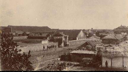 Ce cliché du capitaine Trumelet-Faber est précieux car les photographies des citadelles en Annam sont très rares. (Gustave Trumelet-Faber, Quang Nam, entre 1888 et 1891)