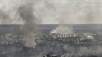 La ville de Sievierodonetsk (Ukraine), le 7 juin 2022.&nbsp; (ARIS MESSINIS / AFP)