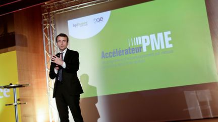 &nbsp; (Emmanuel Macron a lancé un accélérateur de PME au mois de mars © MaxPPP)