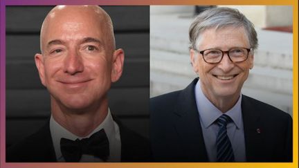 Jeff Bezos, PDG d'Amazon, et Bill Gates, fondateur de Microsoft (FRANCE CULTURE / RADIO FRANCE)