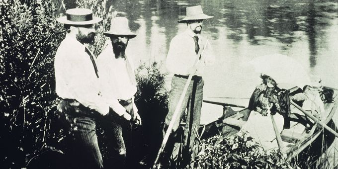 Claude Debussy à la pêche avec des amis sur les bords de la Marne en 1893
 (Gianni Dagli Orti/The Picture Desk)