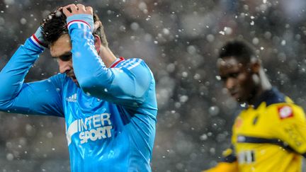 André-Pierre Gignac n'a pas pesé sur la défense sochalienne.  (SEBASTIEN BOZON / AFP)