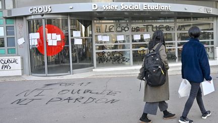 Le Crous de Lyon où un étudiant a tenté de s'immoler par le feu en novembre 2019. (ROLLAND QUADRINI / MAXPPP)