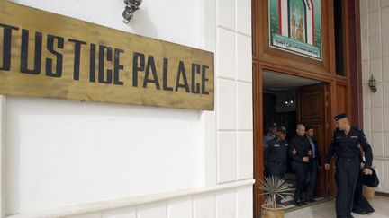 L'entrée du palais de justice de Bagdad (Irak), le 20 février 2011. (SABAH ARAR / AFP)