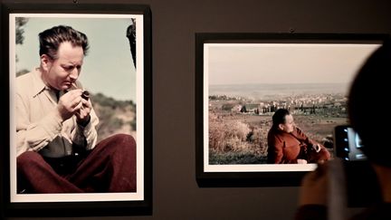 Photographies de&nbsp;Gisele Freund présentée à l'exposition Giono au MuCem, 29 octobre 2019 (GERARD JULIEN / AFP)