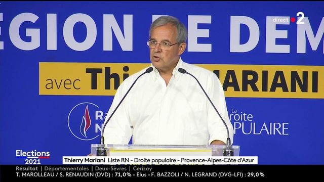 Elections régionales et départementales : Thierry Mariani se dit "triste" après sa défaite en Paca, dénonçant "tout un système coalisé"